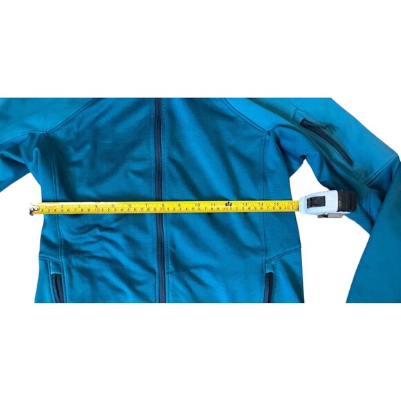 Under Armour Women's Small Fitted Blue Full Zip Lightweight Hooded Jacket - Picture 7 of 8